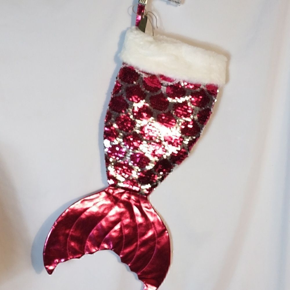 Flip Sequined "Mermaid" Christmas Stocking